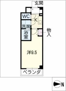 ベルフォーレ永覚【2階】の間取り