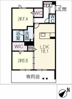 ラフィネ【1階】の間取り