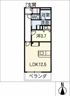 RADIANT FUJIGAOKA【9階】の間取り