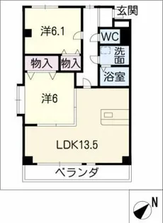 ジョイフィールド【2階】の間取り