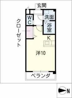 Excel Court 櫻【3階】の間取り