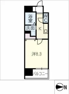 ICHINOMIYA RISE【13階】の間取り