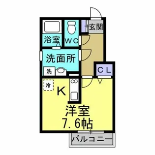 ベルセ常滑【101号室】の間取り