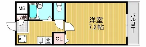 エイト富田林【4階】の間取り