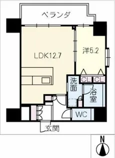 スプランディッド大須門前町【5階】の間取り