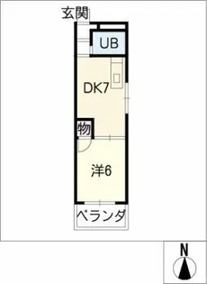 アベニュー服部【3階】の間取り