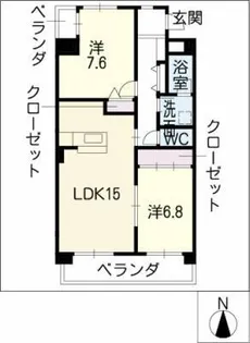 パークサイドI【2階】の間取り