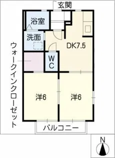 ハイツA-3【1階】の間取り