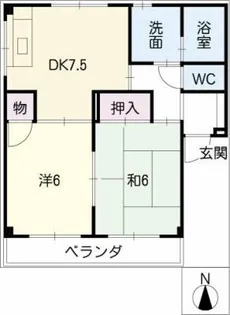 アマービレ九ノ坪【2階】の間取り