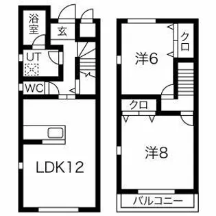 スマイルM&E東館【E-1号室】の間取り