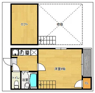 景雪寮【2階】の間取り