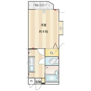 ウェルス貝塚【2階】の間取り