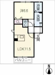 AC半田Ⅰ【2階】の間取り