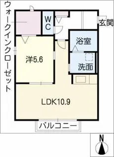 アーティス山手【2階】の間取り