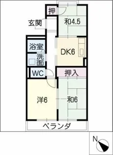 サンコーポラス【3階】の間取り