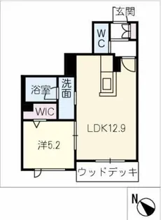サンオーレ【1階】の間取り