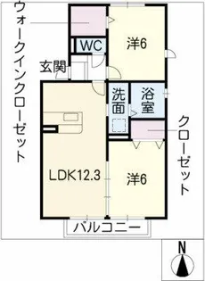 グレースコート III【1階】の間取り