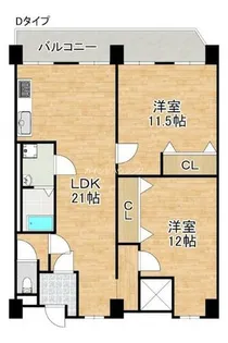 萬ビル【2階】の間取り