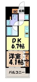 ザ・パークハビオ新栄【2階】の間取り