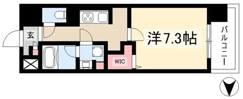 プレミアムコート大須【5階】の間取り