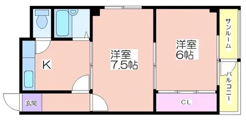 OLIVE御崎【301号室】の間取り