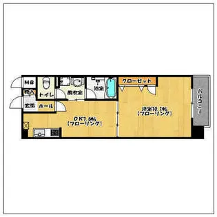 キルンズ高取【9階】の間取り