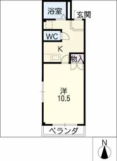 レインボーマンション中山【2階】の間取り