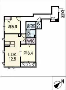 ラシュレ【3階】の間取り