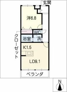ファインビュー印場元町【2階】の間取り
