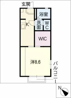 ディアス神ノ輪【1階】の間取り