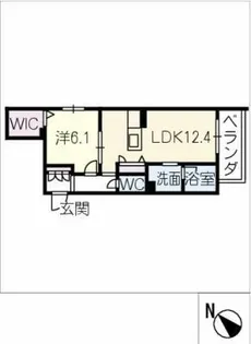 アークヒルズ豊橋【2階】の間取り