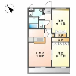 グリーンヒルズ【3階】の間取り