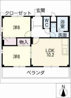 ヒルトップハイツ【3階】の間取り