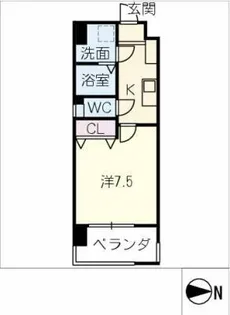 Blue Wing鯉江本町【2階】の間取り
