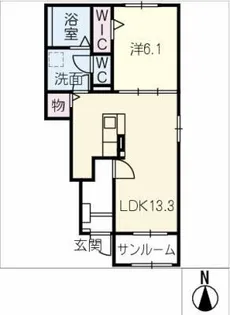 フォレストコート【1階】の間取り