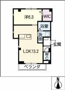 Meieki Hills【3階】の間取り