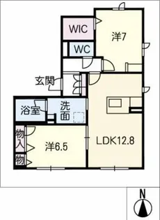 シャーメゾン寒宿【1階】の間取り