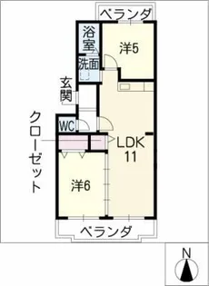 ニューライフ東苑【3階】の間取り
