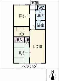 ソシオM【1階】の間取り