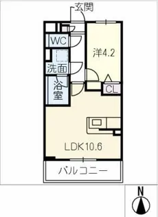 ヴィヴァーチェ【2階】の間取り