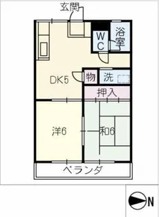 ポプラ51【2階】の間取り