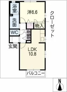 ピュアガーデン【1階】の間取り