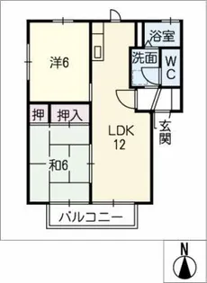ファミーユ A棟【1階】の間取り
