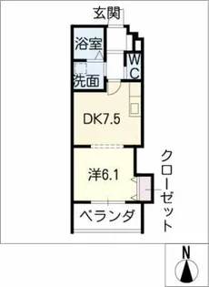 WING CITY【1階】の間取り