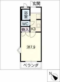 アベレージ96【3階】の間取り