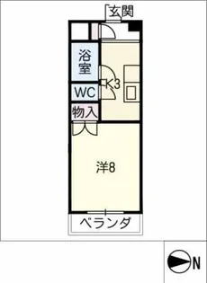 第3ハイツ竹長【5階】の間取り