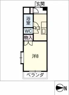 第3ハイツ竹長【2階】の間取り