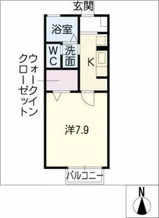 コーポみづき【1階】の間取り