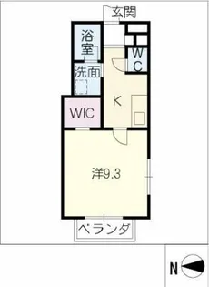 エルシックス上名古屋【1階】の間取り