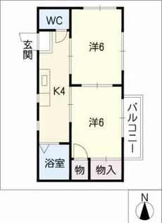 タウニー藤一A【2階】の間取り
